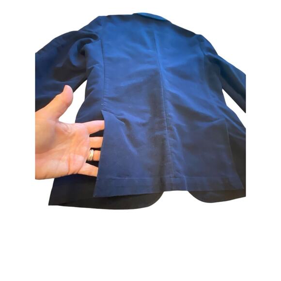 J Crew New York Blazer Sportcoat 99% Cotton, Men's Size 40 Navy Double Vent - Picture 7 of 16